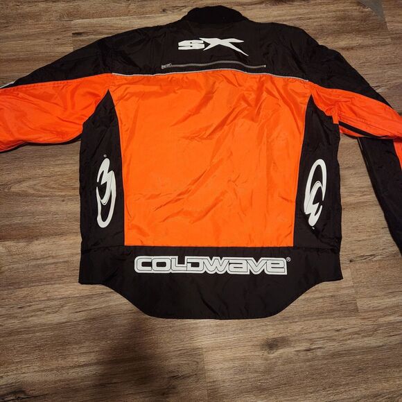 Coldwave Snowmobile Jacket  SX Racing Shell Orange/Black/White -Large - Picture 4 of 7